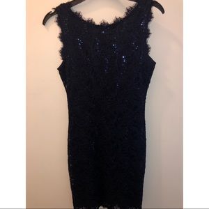Navy blue cocktail dress